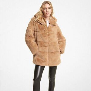 Michael Kors Women's Quilted Faux Fur Jacket